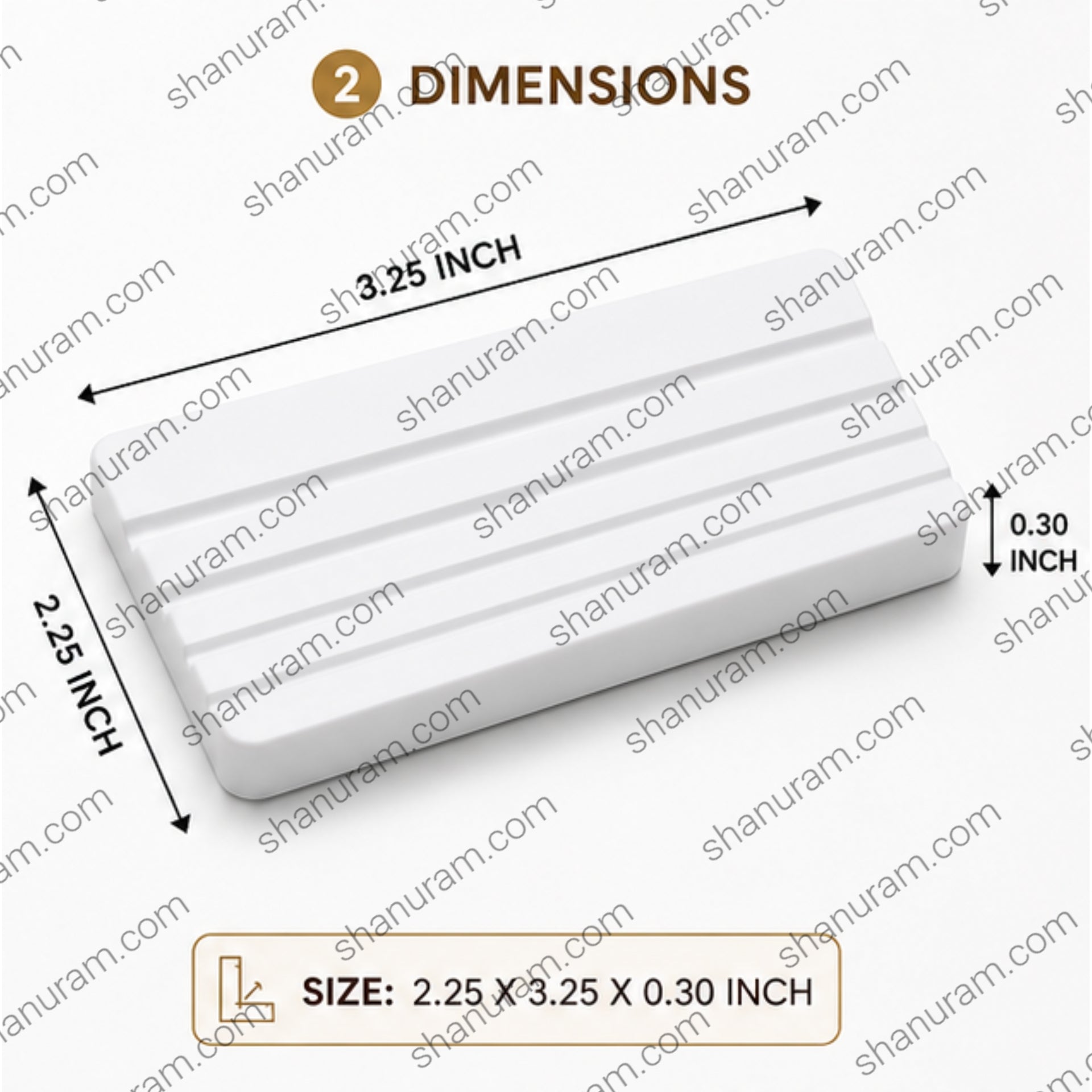 SCJ Gem Display Tray Dimensions 2.25 x 3.25 Inch Diamond Grading Board