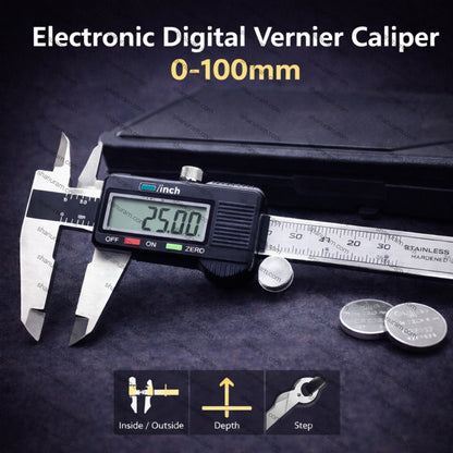 SCJ Electronic Digital Vernier Caliper 0-100mm