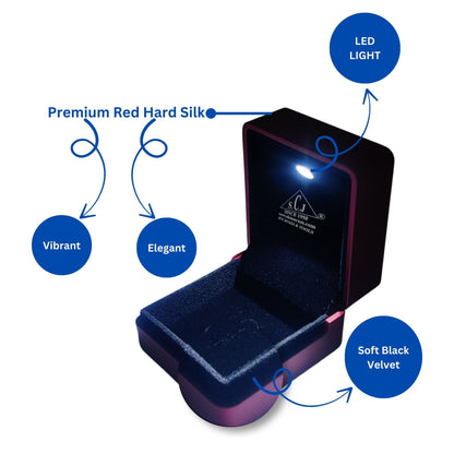 Premium Red Silk Series Ring LED Light Box