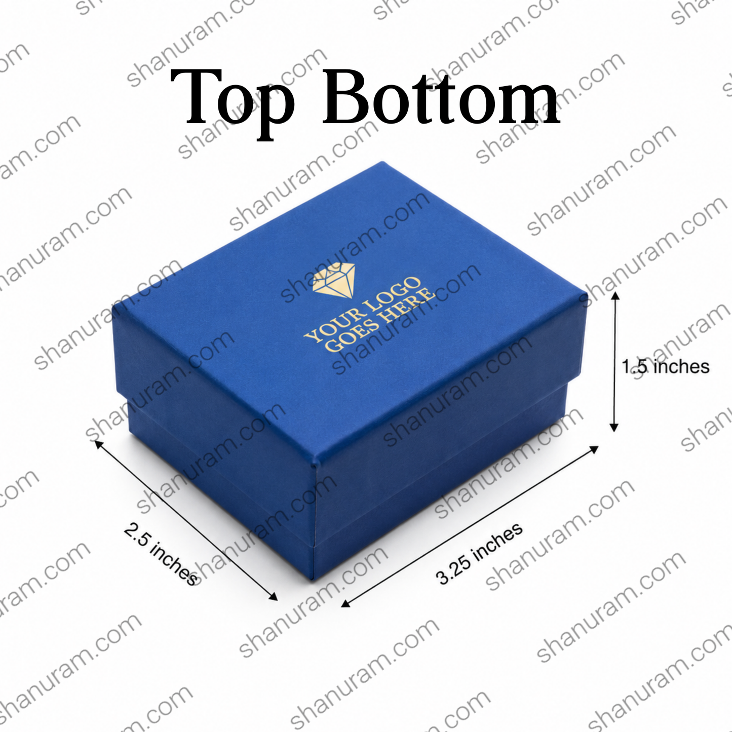 Premium Earring Box – Hard Cardboard Jewellery Gift Box | Customizable Logo | Magnetic & Slider Box | 3.25 x 2.5 x 1.5 Inches