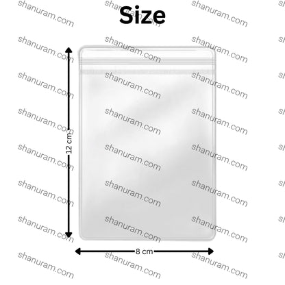 Hard- Zip lock Pouch 100 piece/pack 8*12 (cm)