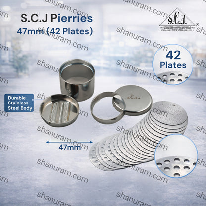 S.C.J Pierries 66 mm chalni (42 plates)