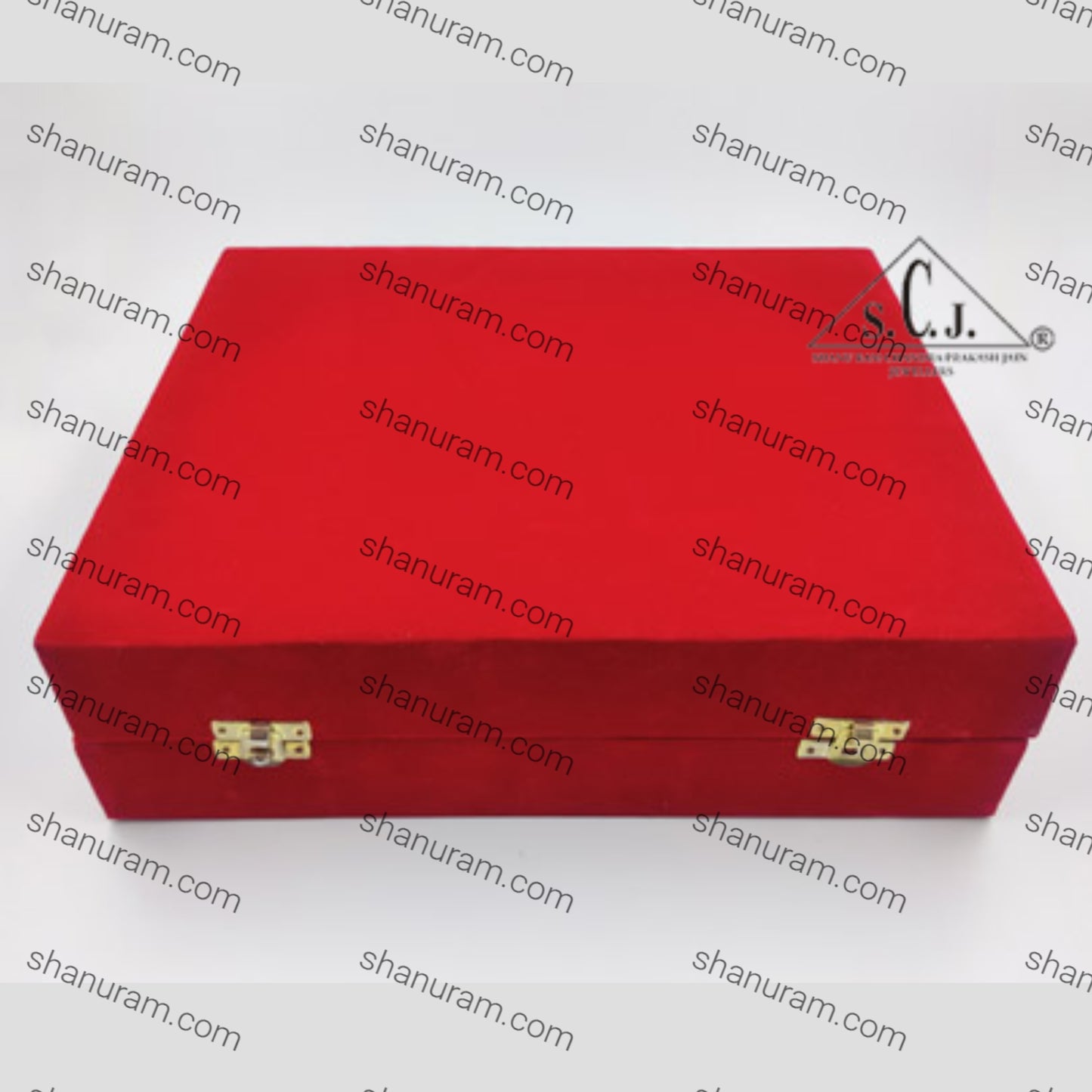 Red Velvet 6-set Silver Plated Glass Box