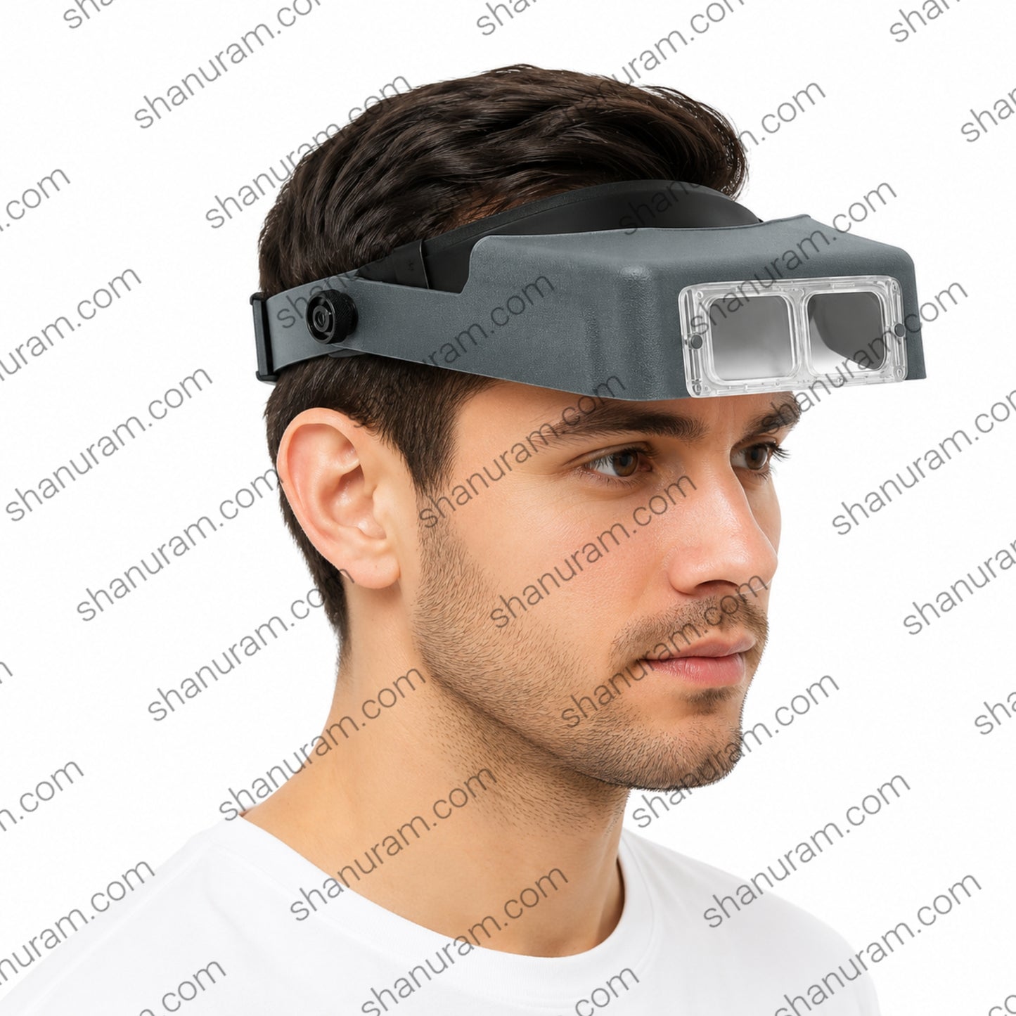 LED Headband Magnifier with LED Light | Adjustable Hands-Free Binocular Magnifying Glass for Jewelry, Electronics, Watch Repair & Crafts