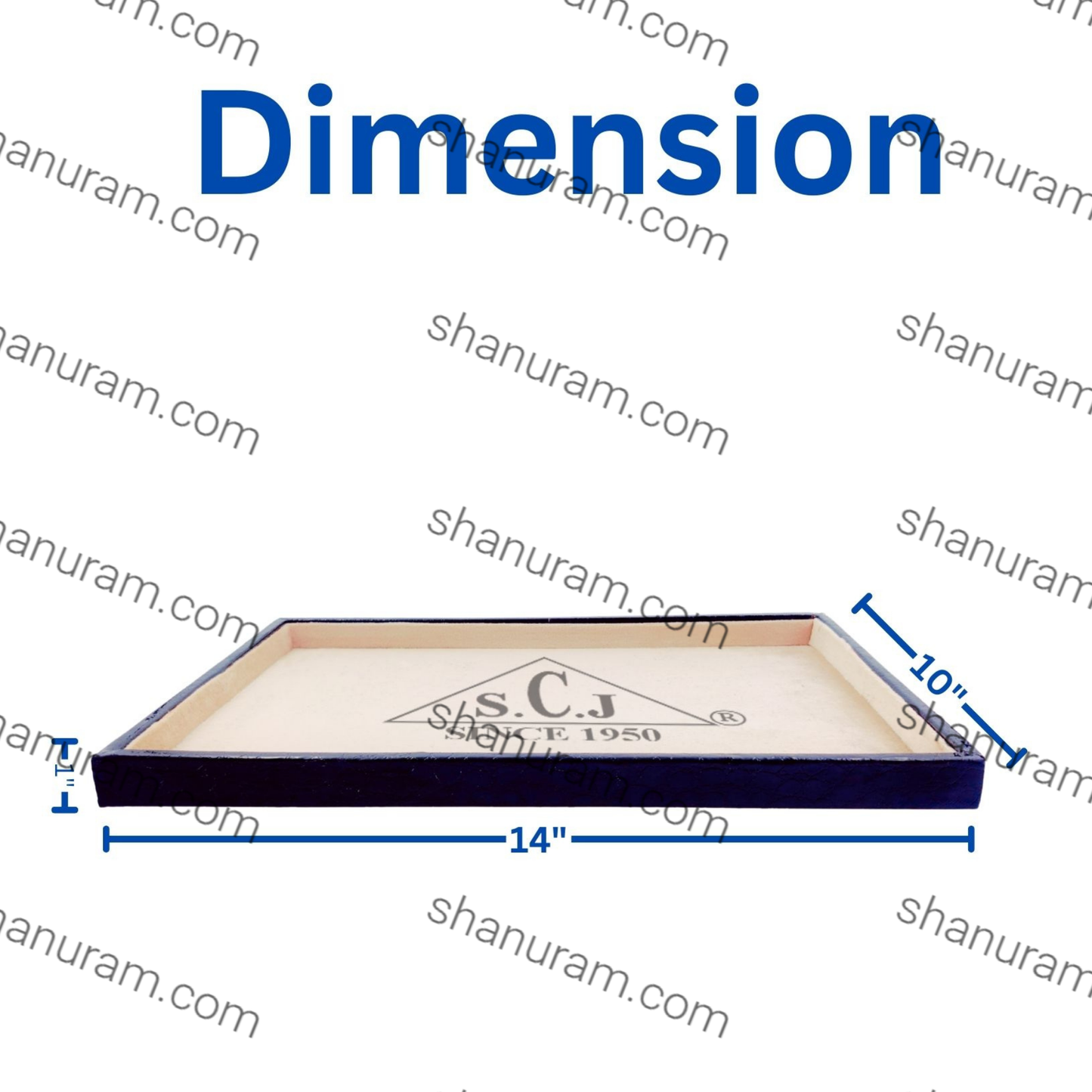 Crocodile Cream Suede Fabric Jewellery Display Tray