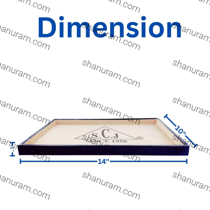 Crocodile Cream Suede Fabric Jewellery Display Tray