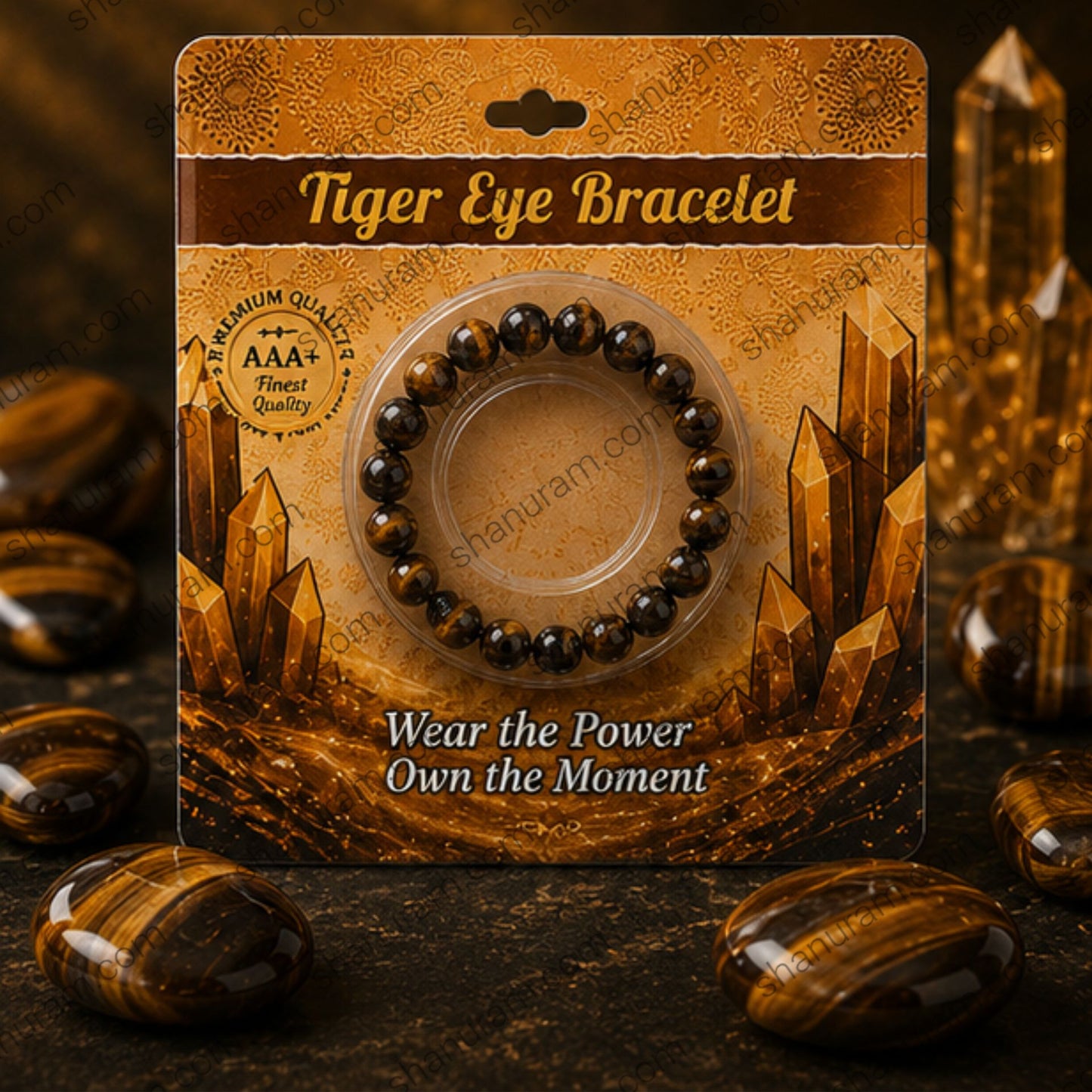 Natural Tiger Eye Bracelet – Confidence, Protection, Prosperity & Positive Energy Bracelet