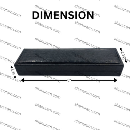 Black Crocodile Texture Bracelet Box