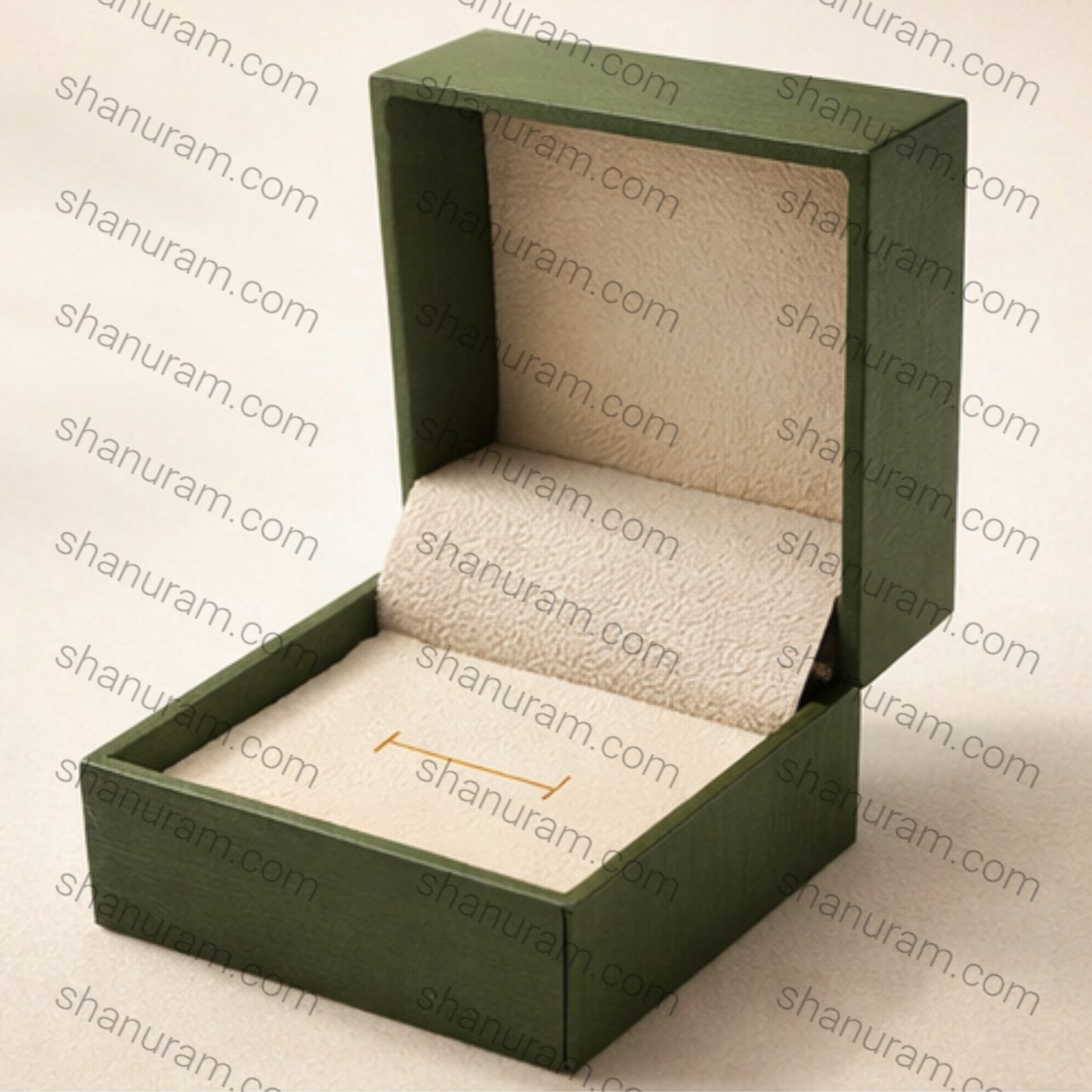 SCJ Luxury Green Ring Box – Premium Velvet Jewellery Ring Storage Box