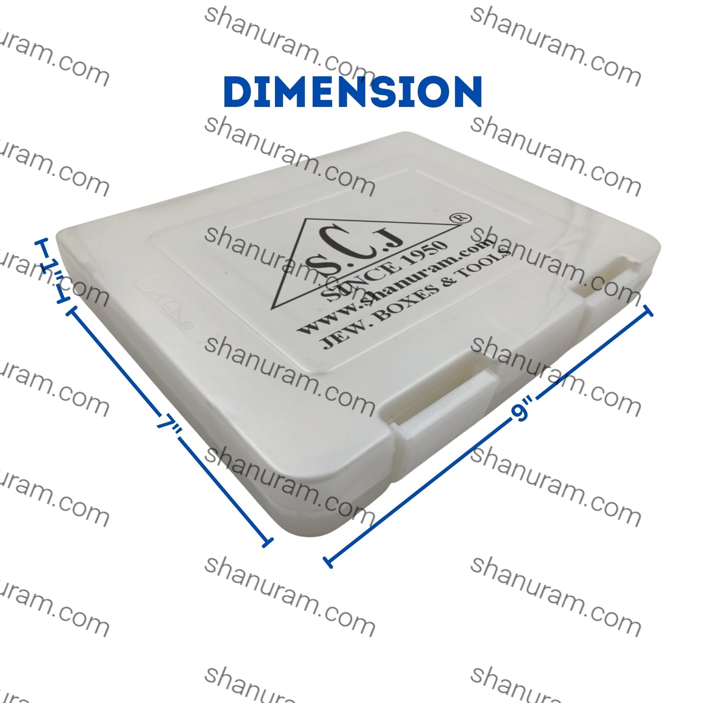 SCJ Medium Necklace Box –  (Pack of 10) Off-White Plastic Jewelry Storage with White Cloth Lining