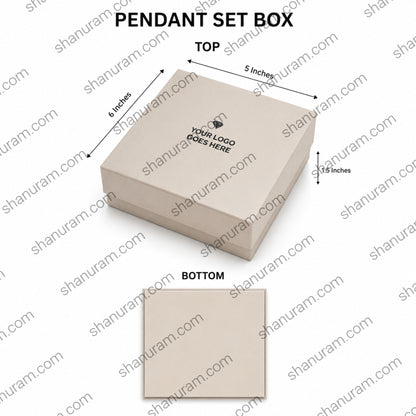 Premium Pendant Set Box | Slider, Magnetic Flap & Top Bottom Hard Cardboard Jewellery Gift Box with Custom Logo Printing