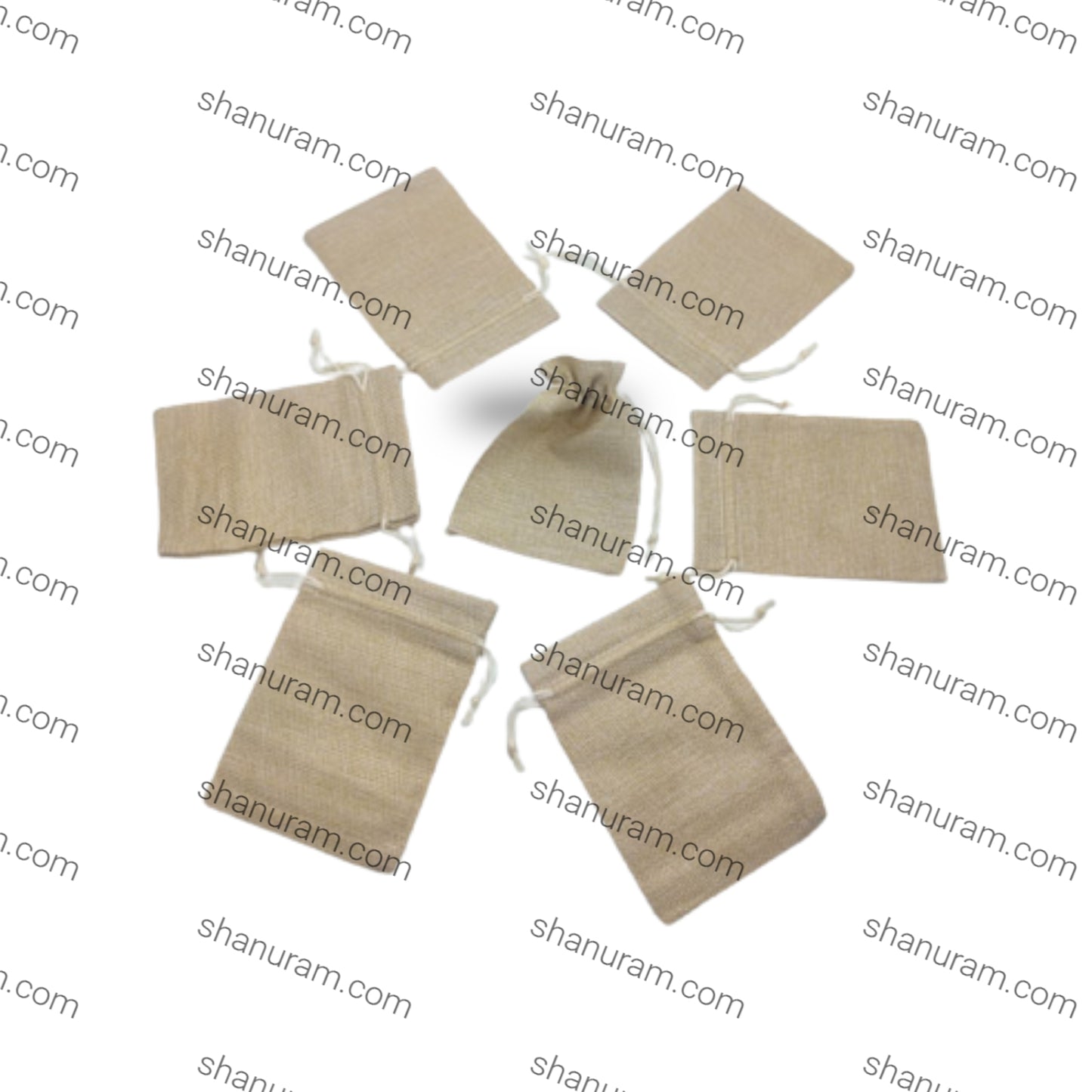 SCJ Jute Pouch – Eco-Friendly Small Jute Bags for Gift, Jewelry, Packaging (10" x 8" Centimeter, 50 pcs)