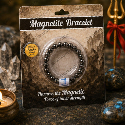 Natural Magnetite Bracelet – Focus, Protection, Balance & Magnetic Energy Bracelet