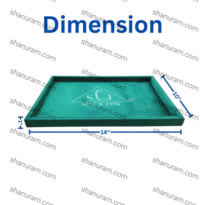 Dark Green Suede Fabric Jewellery Display Tray