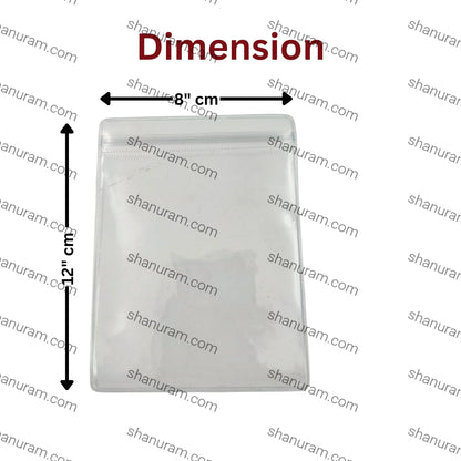 Hard Zip Lock Pouch – 100 Piece Pack (12x18 cm) | Heavy-Duty Resealable Bags