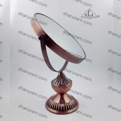 Coesmatic Copper Chrome Oval with one side 3X Magnify Mirror