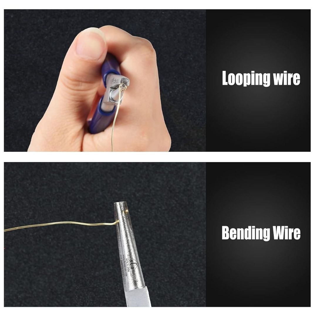 SCJ Round Hollow Pliers Jewelers Wire Wrapping Bending Tool Round Nose Plier
