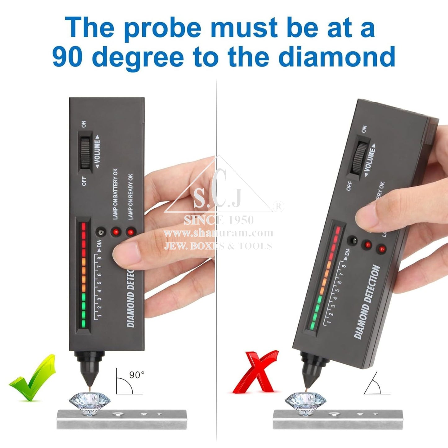 Professional Diamond Tester Pen – Portable High-Accuracy Gemstone Detector for Jewelers