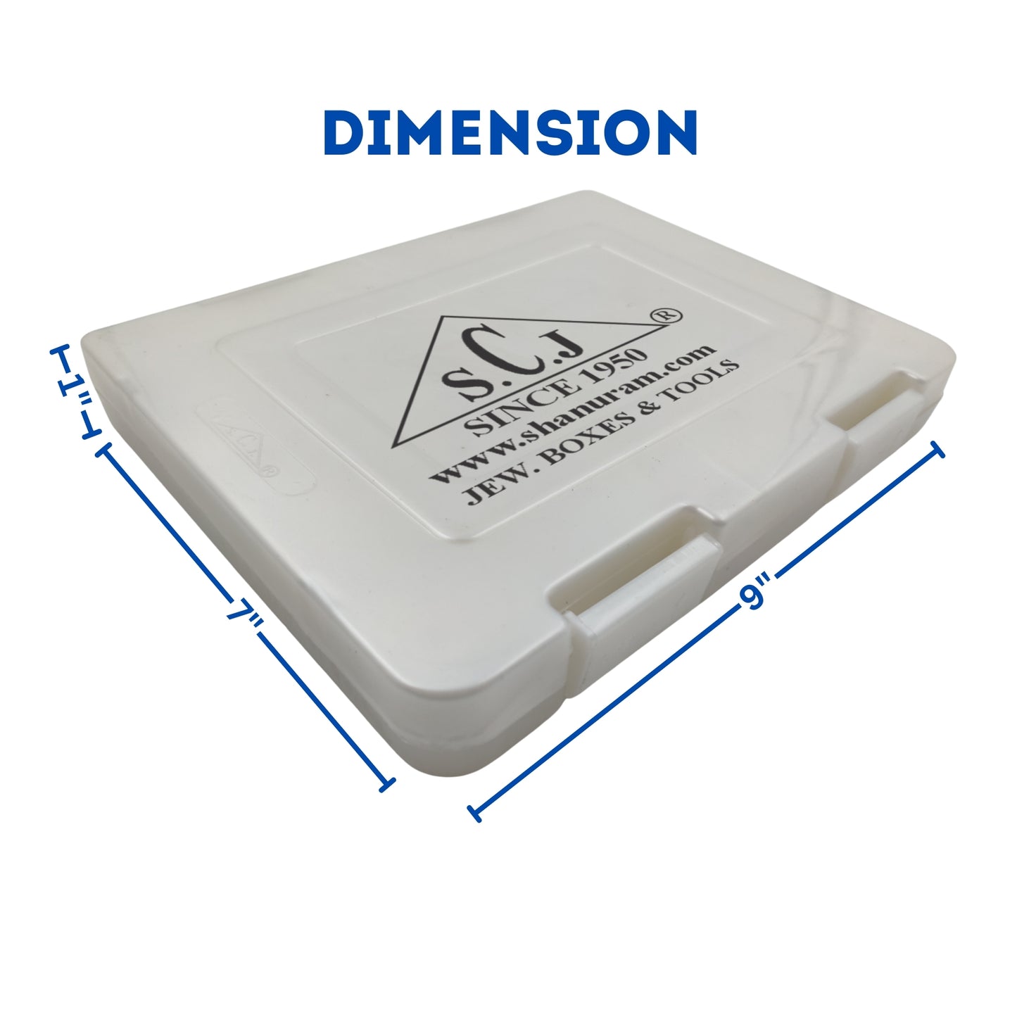 SCJ Medium Necklace Box –  (Pack of 10) Off-White Plastic Jewelry Storage with White Cloth Lining