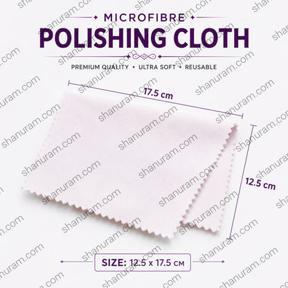 Town Talk Microfibre Polishing Cloth | Premium Jewellery Cleaning Cloth | 12.5 x 17.5 cm