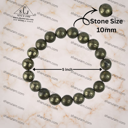 Natural Pyrite Bracelet Crystal Stone