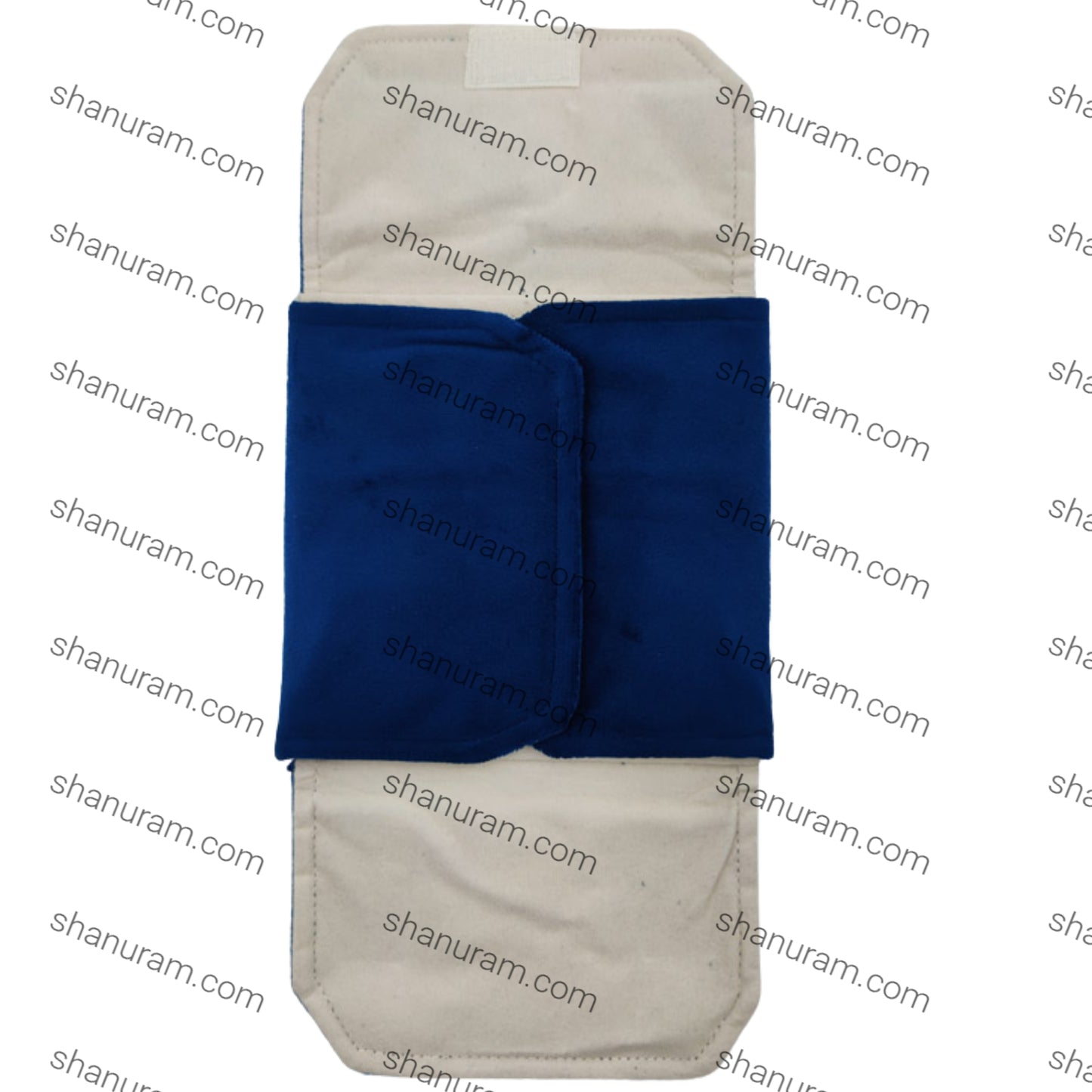 Navy Blue Suede Fabric Large Necklace Set Folder