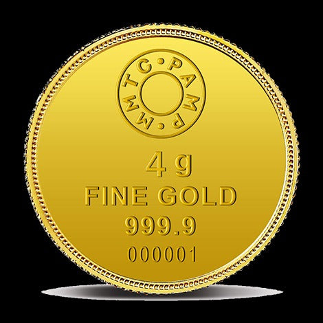 Lotus 24k (999.9) 4 gm Gold Coin