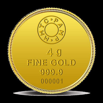 Lotus 24k (999.9) 4 gm Gold Coin