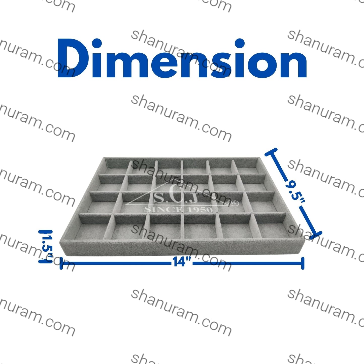 24-Grid Jewellery Stock Display Tray