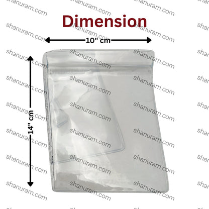 Hard Zip Lock Pouch – 100 Piece Pack (10x14 cm) | Durable Resealable Storage Bags