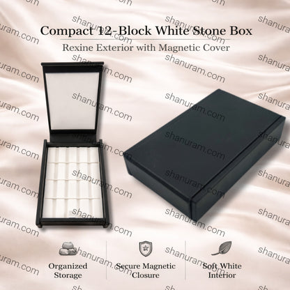 12 Block White Stone Box