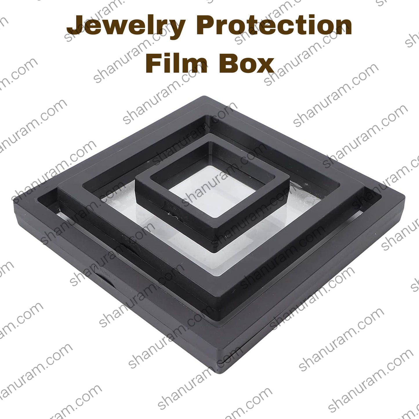 4 No. | Jewelry Protection Film Box Pack of 100 | Film Box | Jelly Membrane Floating Display Case | 11 x 11