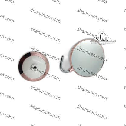 SCJ Flexible Body Magnifying Double-Sided Standing Makeup Mirror White Rose Gold