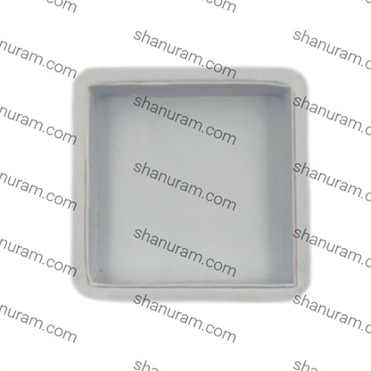 Small White Rexine Tray
