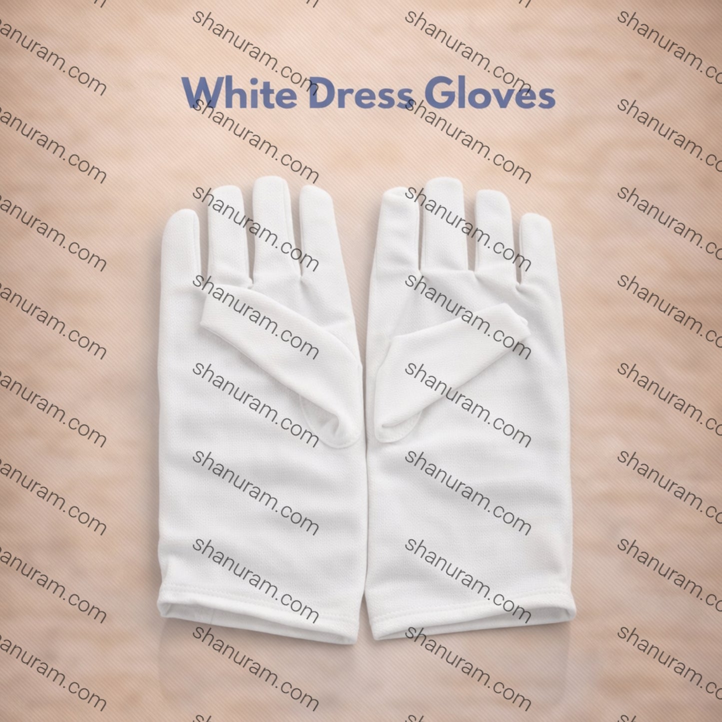 Poleyester Fiber White Gloves