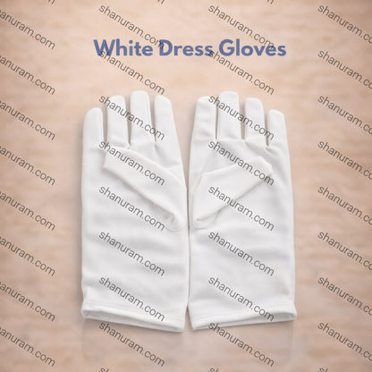 Poleyester Fiber White Gloves