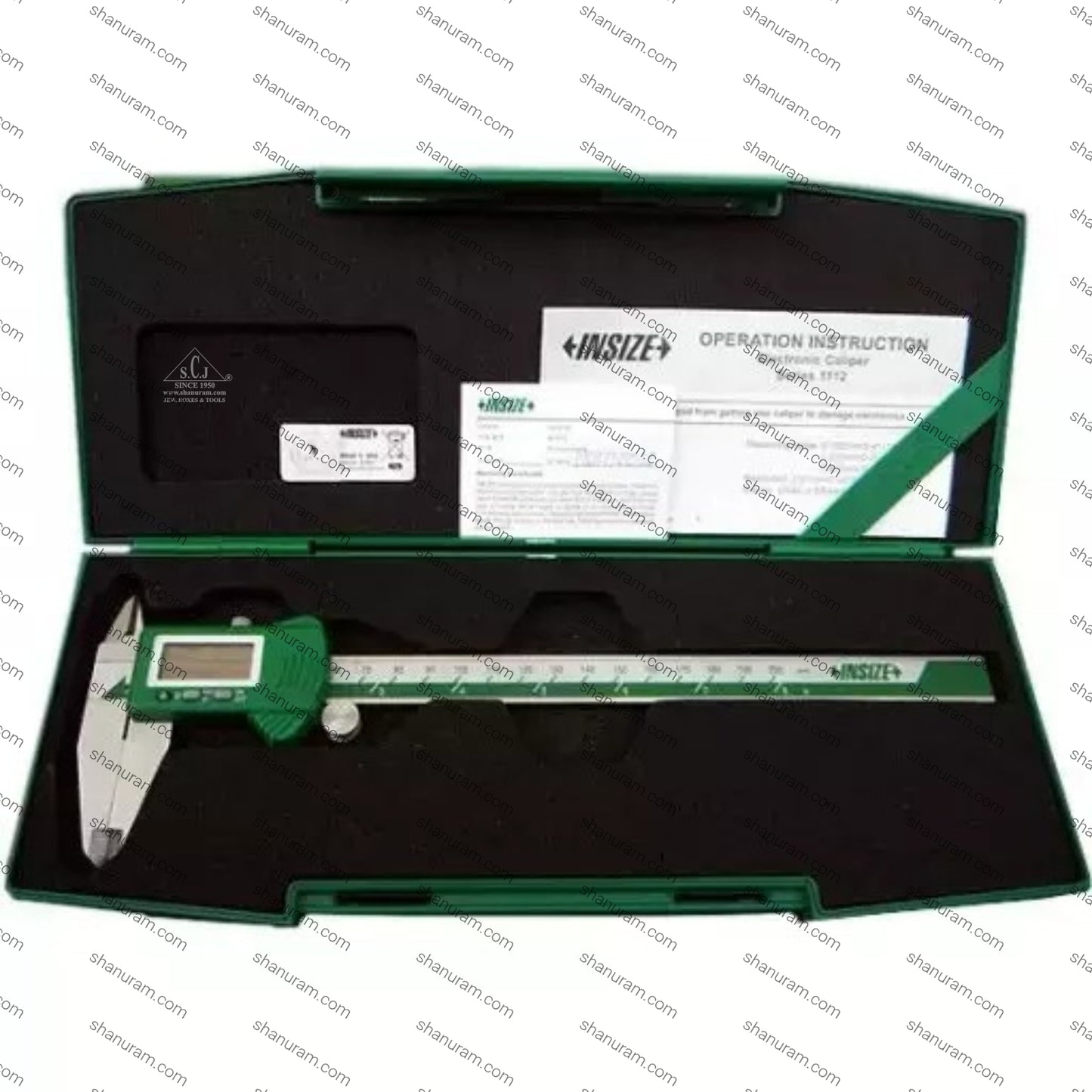 Insize Digital Vernier Caliper 150mm (6 Inch) – Stainless Steel Electronic Measuring Tool with LCD Display & Protective Case