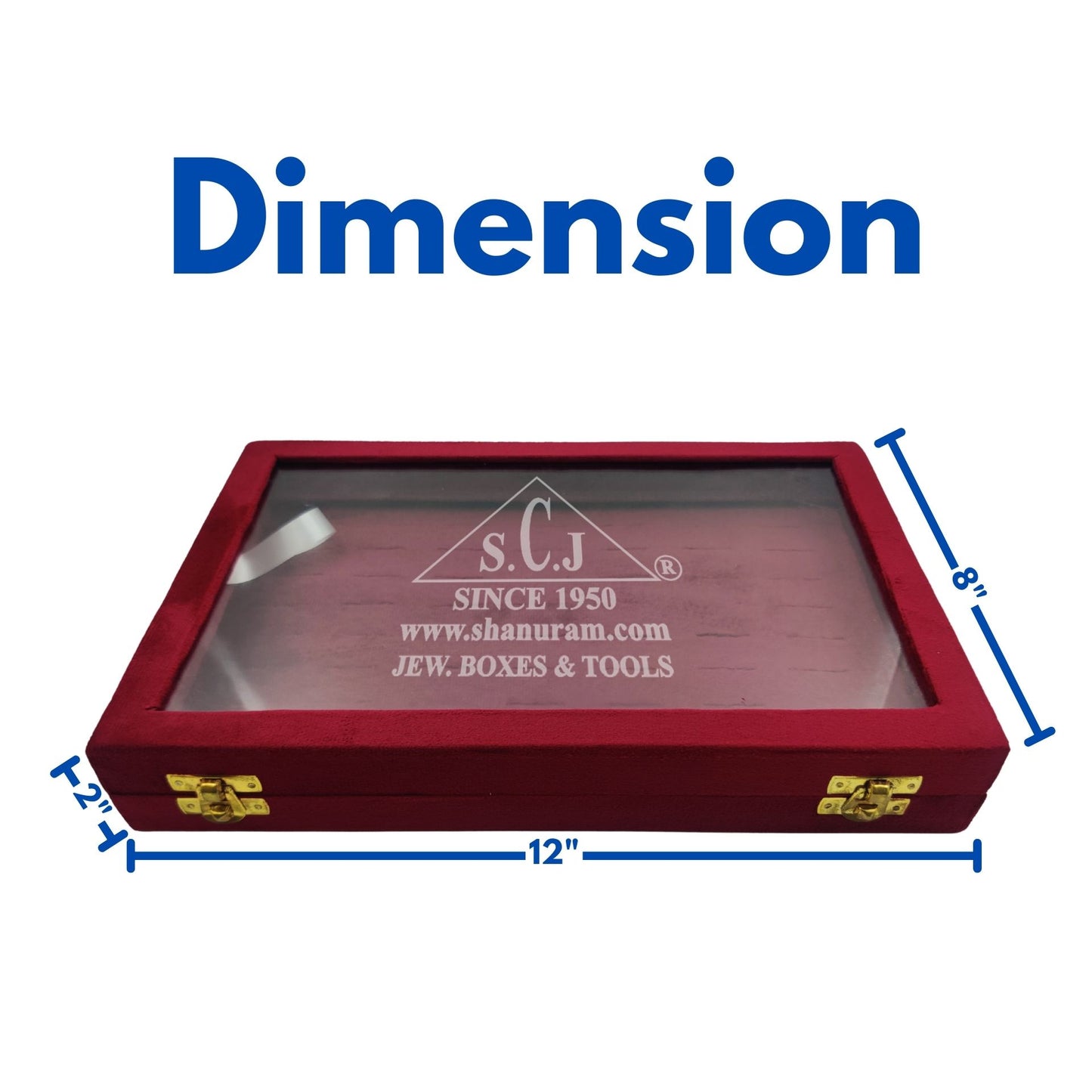 Ring Jewellery Red Suede Stock Display Box | Ring Jewelry Storage Display Box