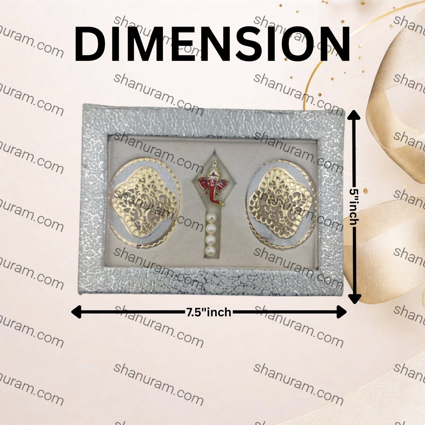 Fancy Double coin box With ganesh ji