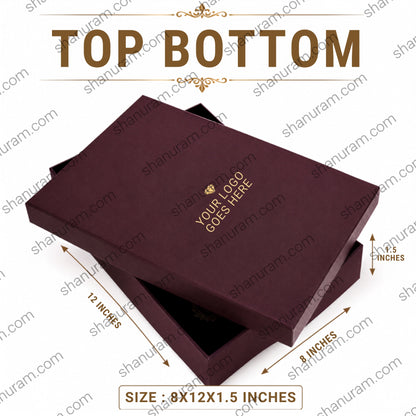 Premium Magnetic Haram Jewelry Box with Custom Logo | Hard Cardboard Gift Packaging Box | 8 x 12 x 1.5 Inches