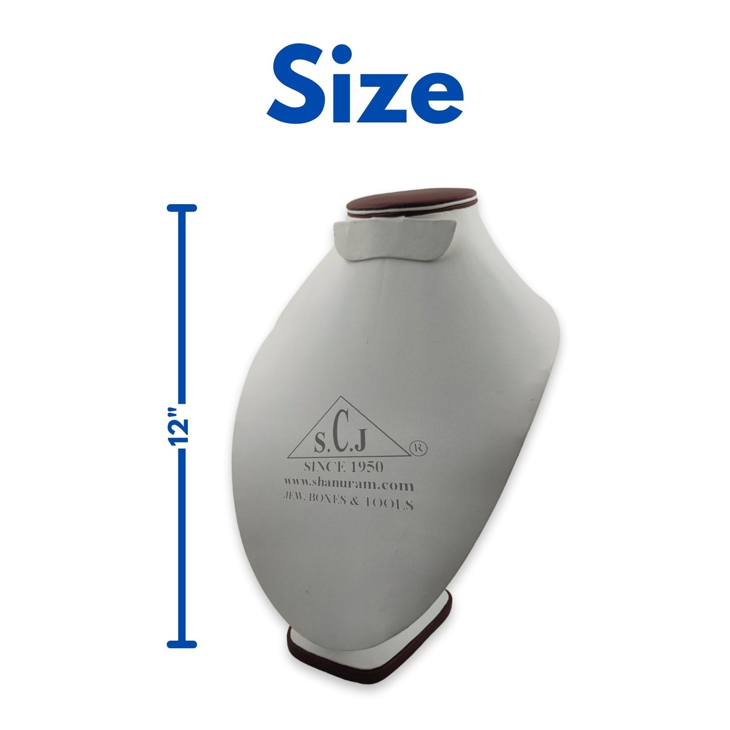 Neckform Allure Leatherette Display Stand, 12" inch