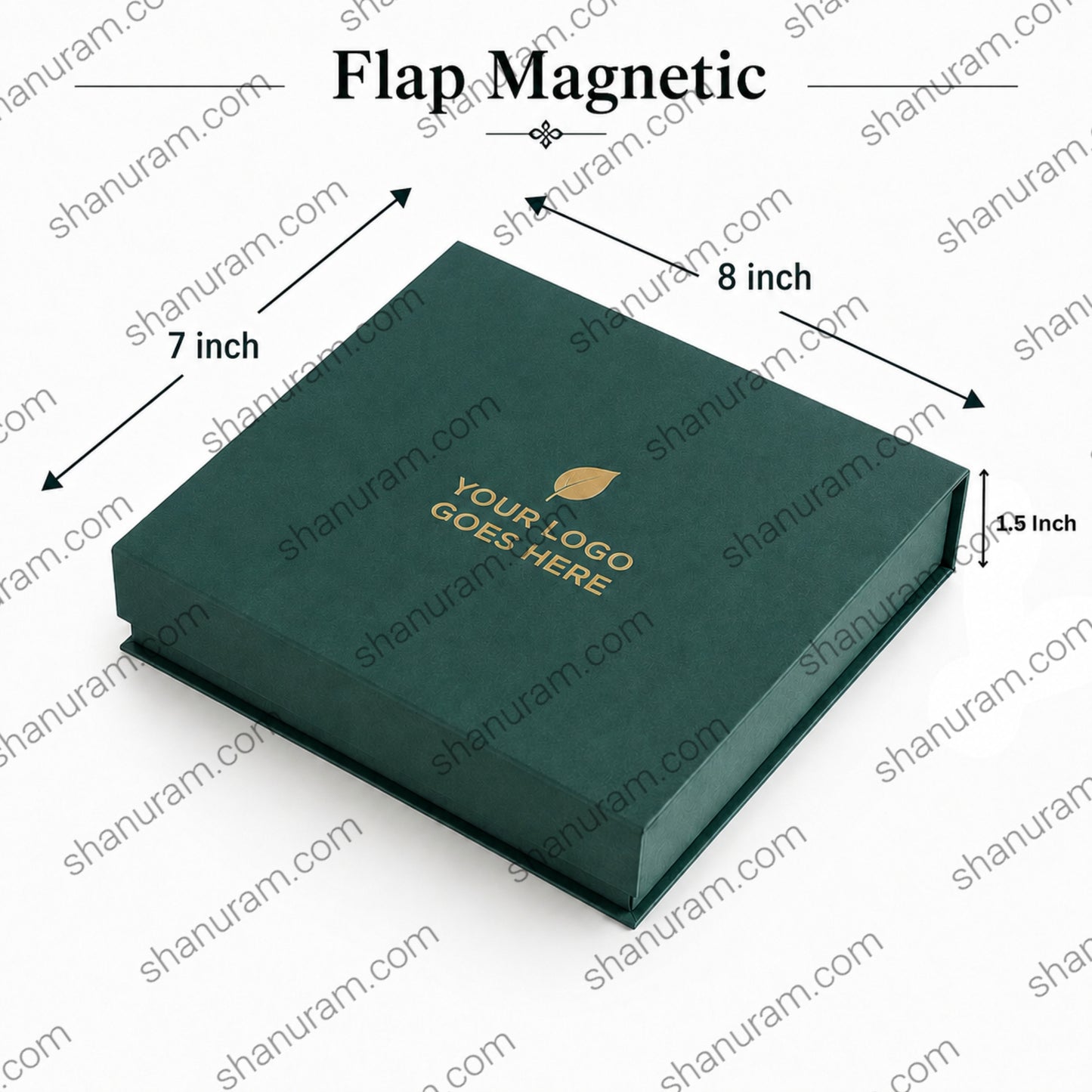 Premium Big Necklace Gift Box | Hard Cardboard Jewelry Packaging Box | Custom Logo Print | 8 x 7 x 1.5 Inch