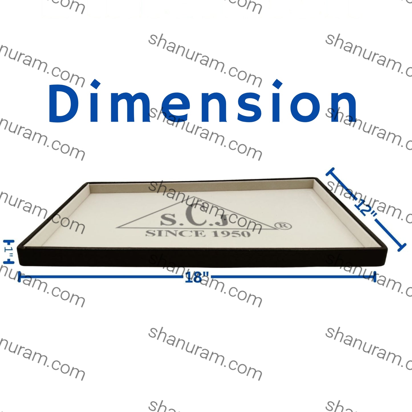 Crocodile Cream Suede Fabric Jewellery Display Tray(Large)