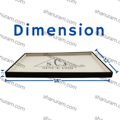 Crocodile Cream Suede Fabric Jewellery Display Tray(Large)