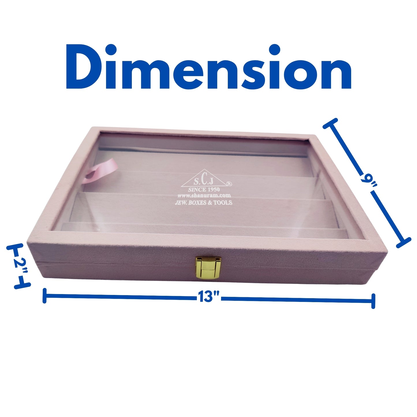 Tops / Ear-rings Jewellery Stock Display Pink Box