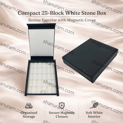 25 Block White Stone Box
