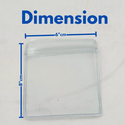 Hard Zip Lock Hard Zip Lock Pouch 100 Pcs (6x8 cm) – Heavy-Duty Resealable Packaging Bags for Jewelry & Accessories