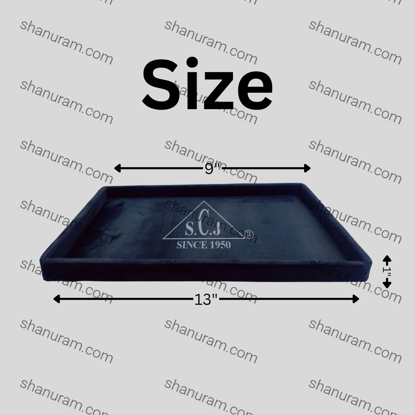Black Suede Fabric Jewellery Display tray
