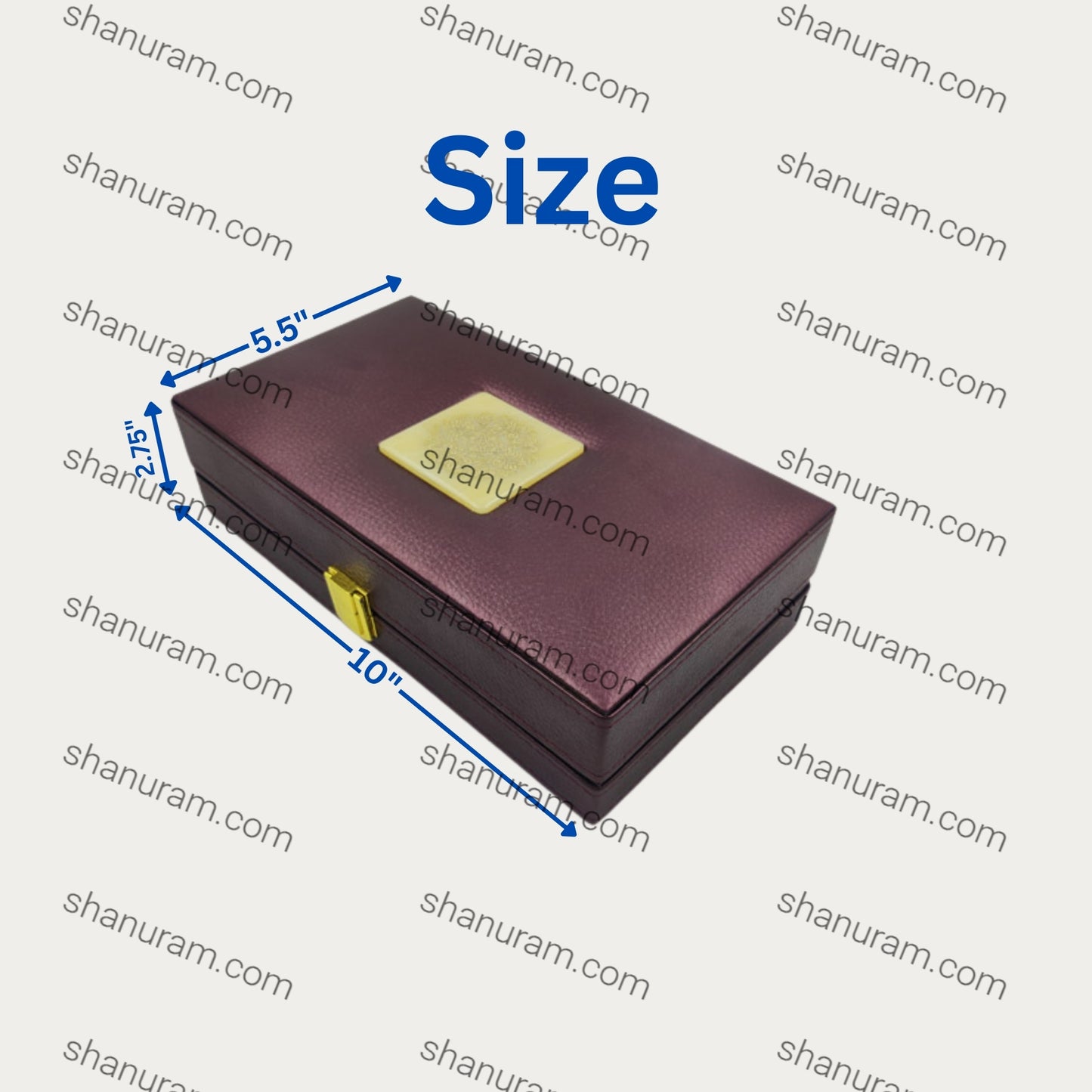 Leather Type Marble Polish Double Bangle (Paatlaa) LED Light Box