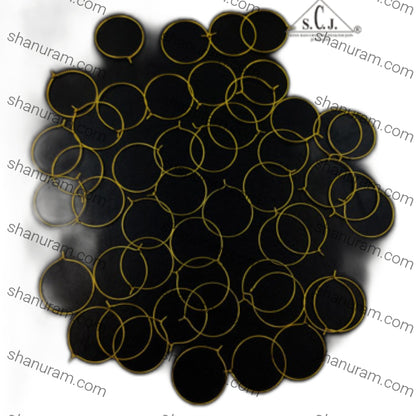 SCJ Golden Round Earring
